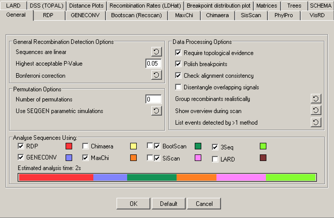 Setting the general settings in RDP4